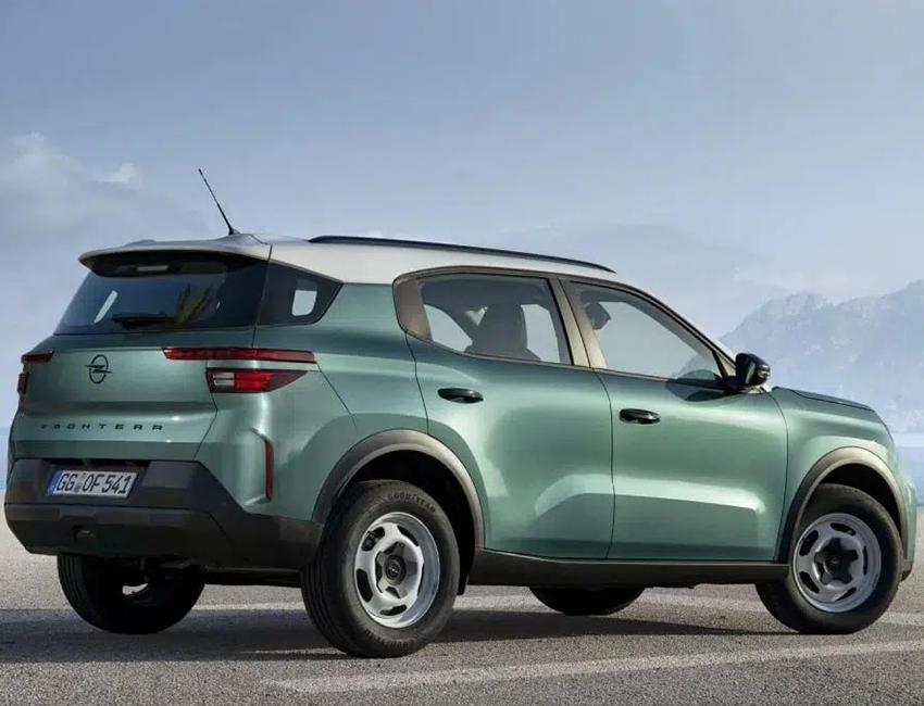 Vue profil arrière du Nouveau Frontera